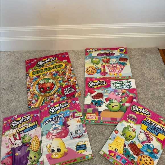 Shopkins Story Book Set of 6 - Picture 1 of 4